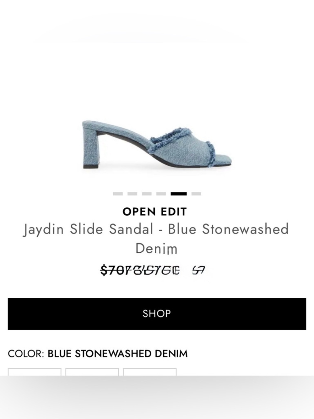 Open edit mule shoes
